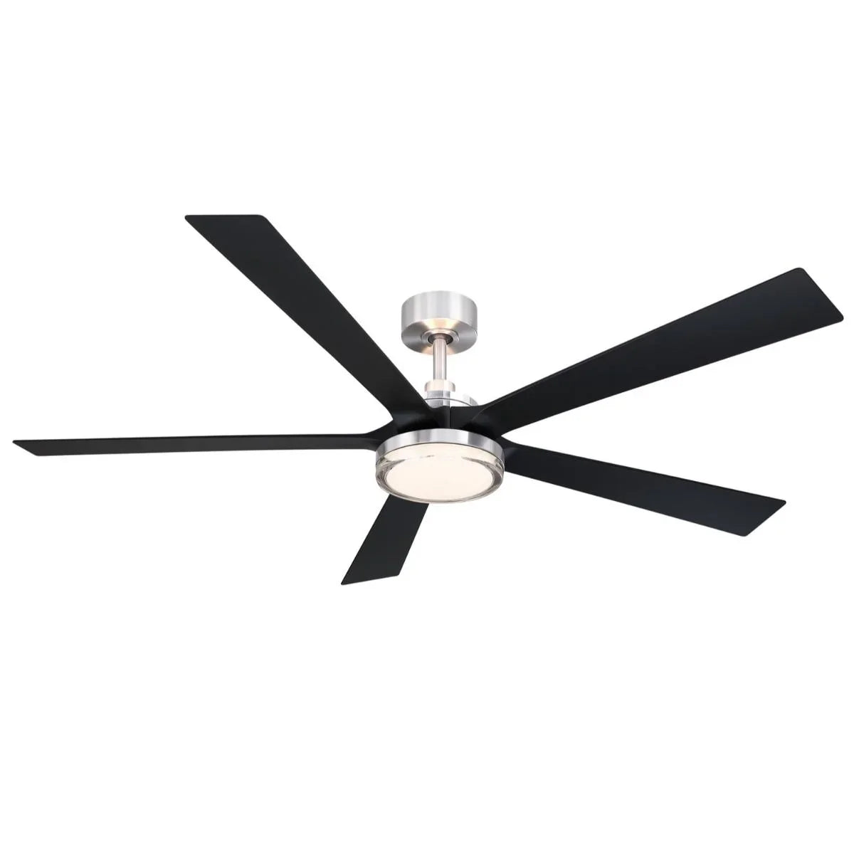 TorchAire 64" Nickel Ceiling Fan with LED CCT Select Light Kit - Bees Lighting