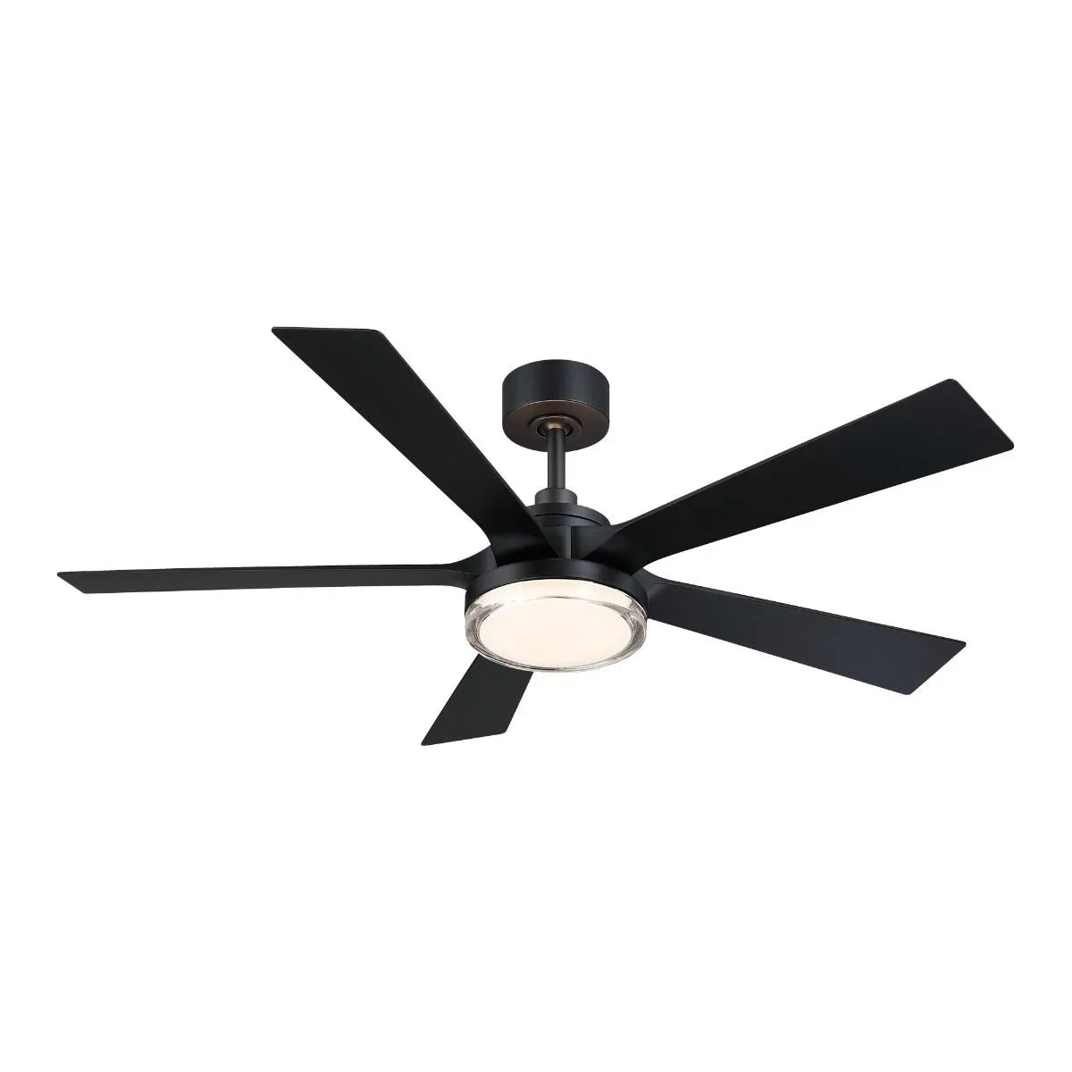 TorchAire 52" Black Ceiling Fan with LED CCT Select Light Kit - Bees Lighting