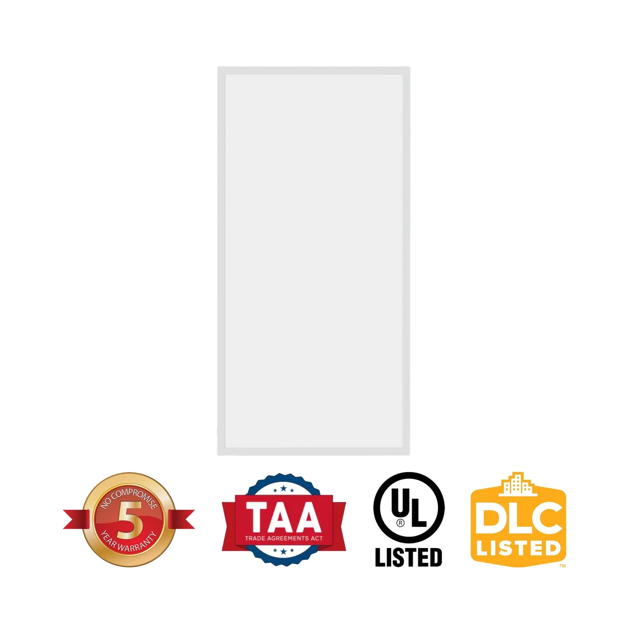 2x4 LED Flat Panel Light, 5500 Lumens, 47W, 3500K, 120-277V