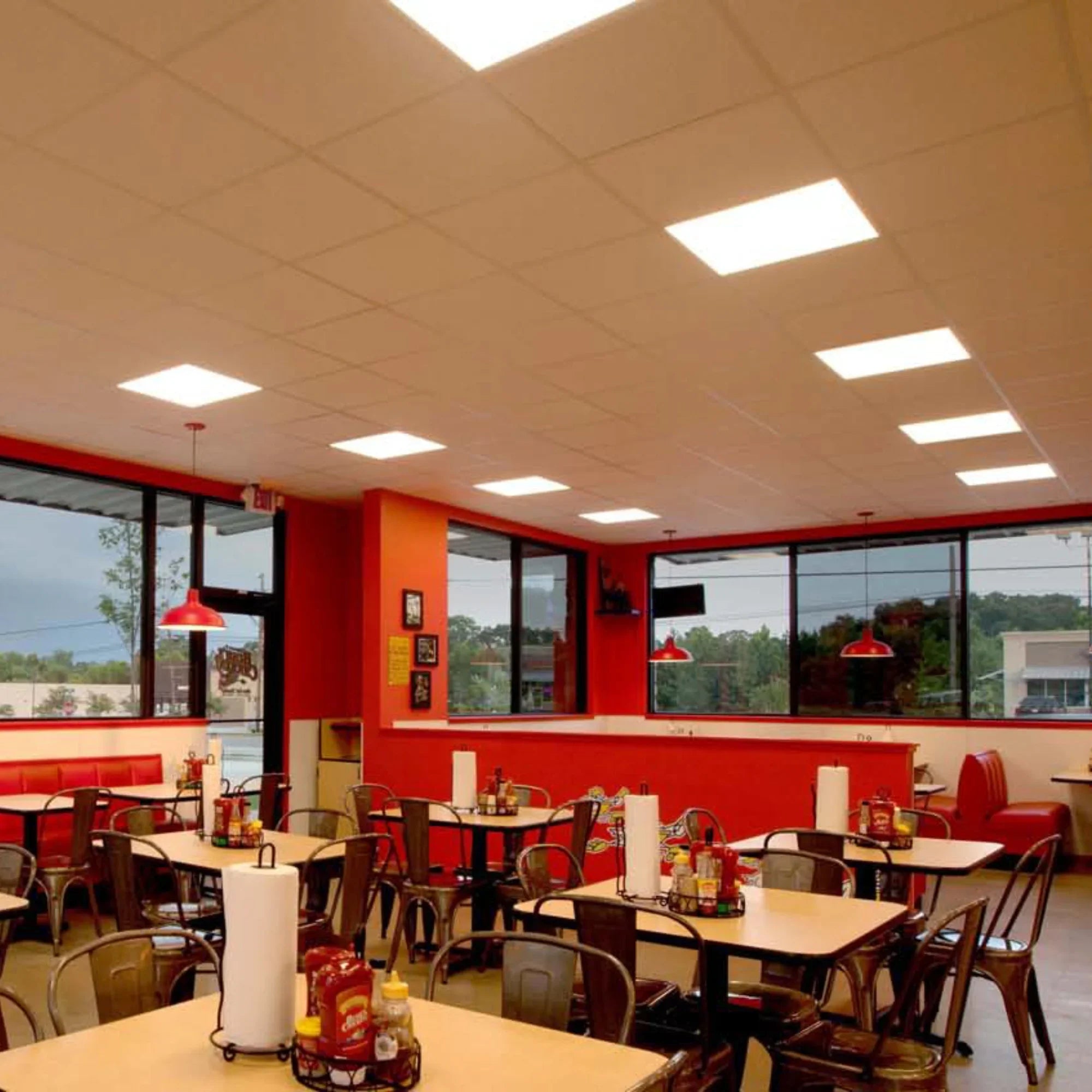 2x4 LED Flat Panel Light, 6100 Lumens, 50W, 35K/40K/50K, 120/277V