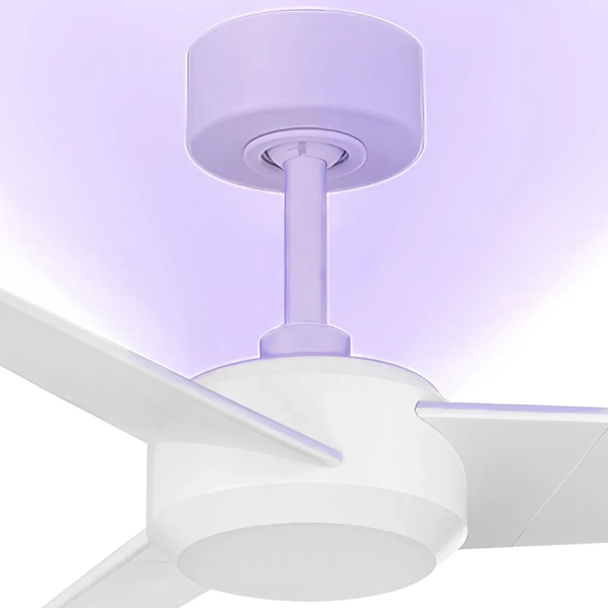 Ultra 54 Inch Matte White UV-C Smart Ceiling Fan with Remote - Bees Lighting