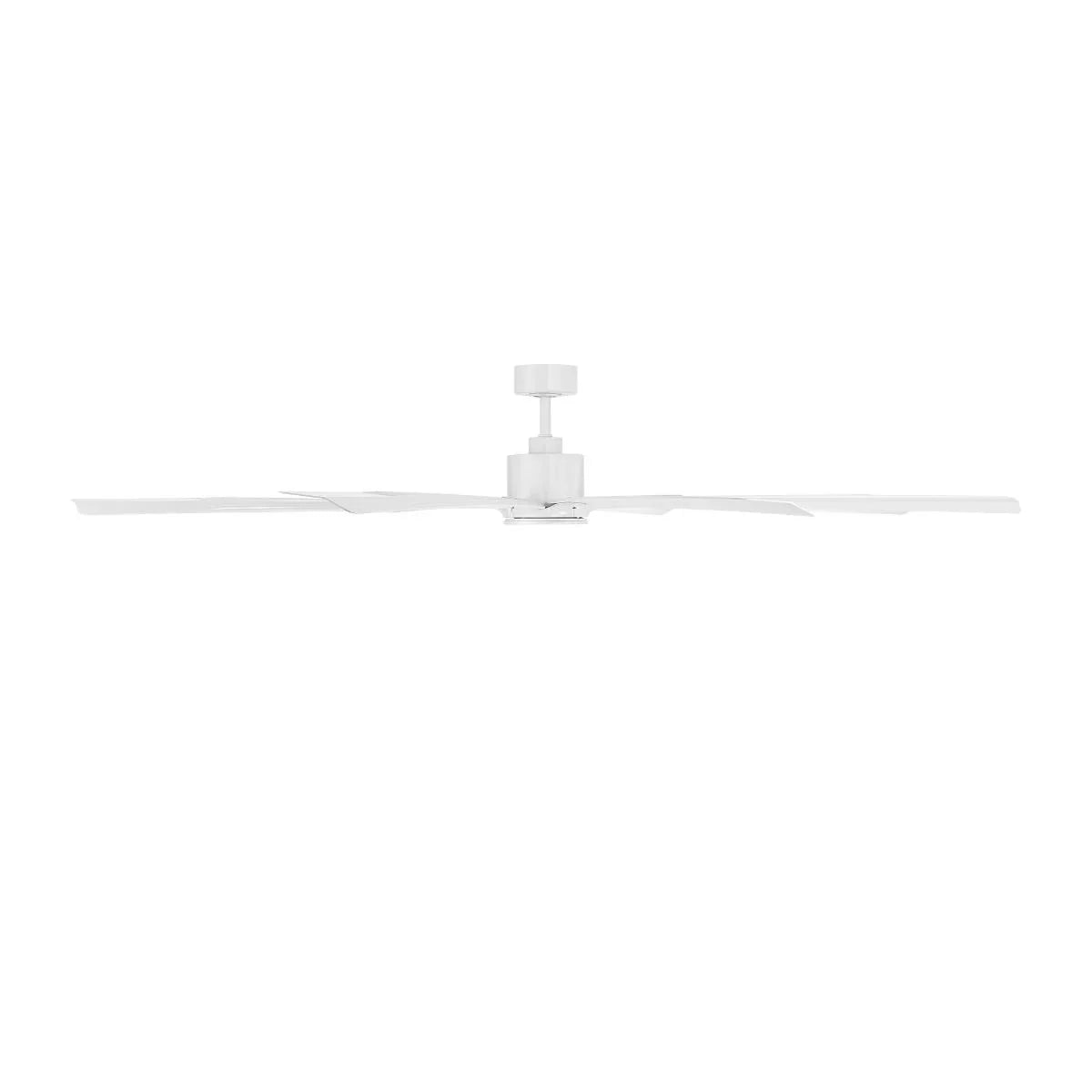 Size Matters 84 Inch Matte White Smart Windmill Ceiling Fan - Bees Lighting