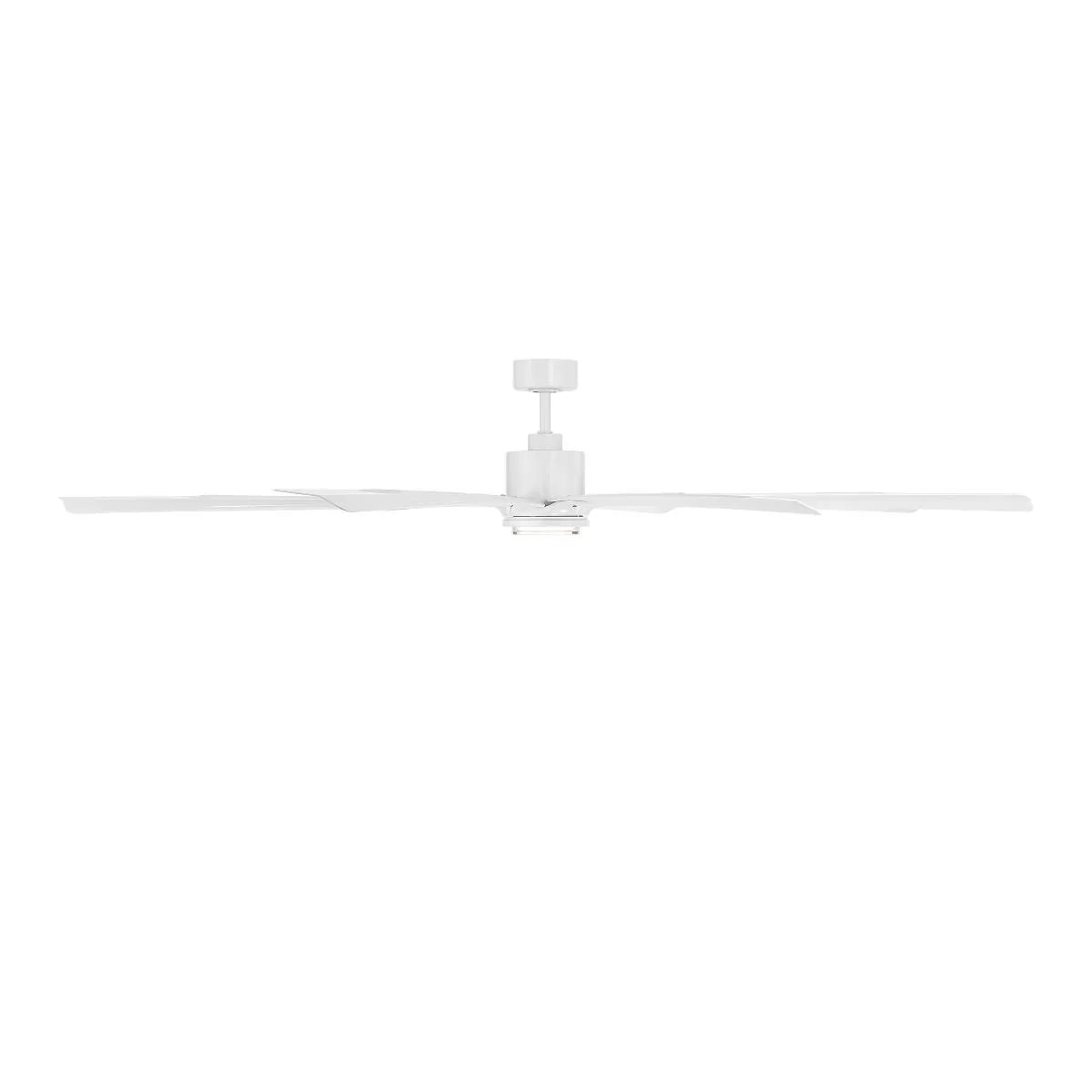 Size Matters 84 Inch Matte White Smart Windmill Ceiling Fan with CCT LED Light - Bees Lighting