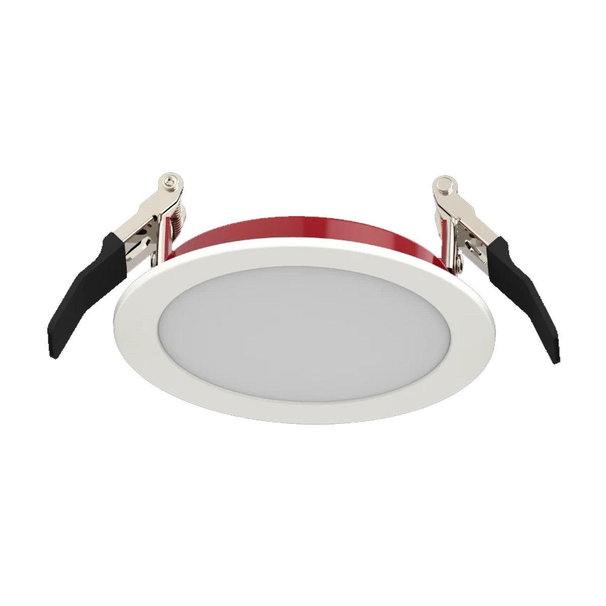 4 In. Edge-Lit Fire Resistant Wafer Canless LED Downlight, 11 Watt, 1000 Lumens, Selectable CCT, 2700K to 5000K, Smooth Trim - Bees Lighting