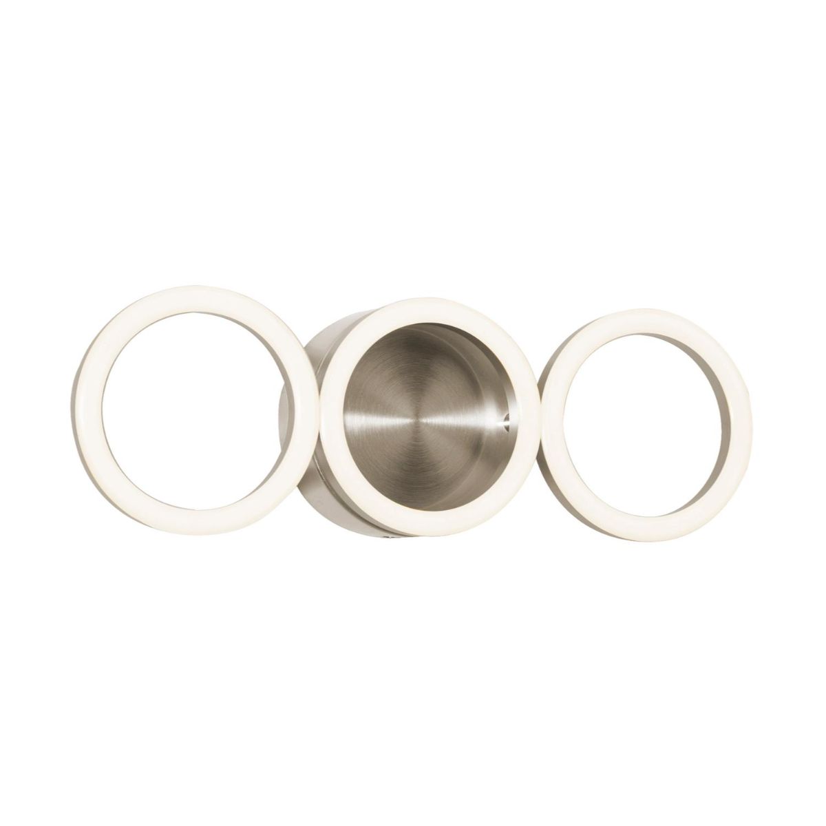 Glo 3 Lights 14 In. LED Wall Light Satin Nickel Finish - Bees Lighting