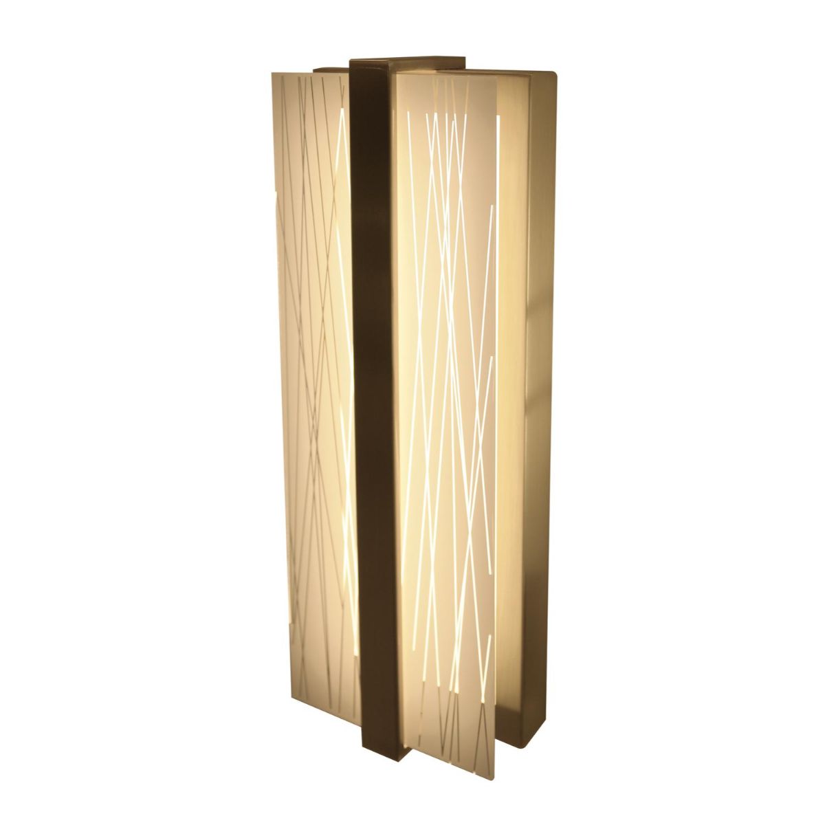 Gallery 14 in. LED Outdoor Wall Sconce 3000K Satin Brass Finish - Bees Lighting