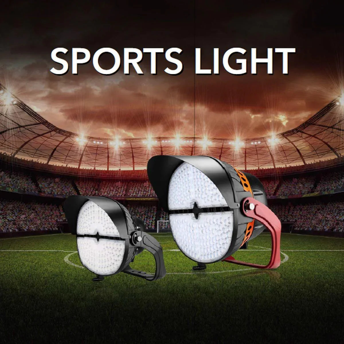 LED Sport Stadium Light, 505 Watts, 72000 lm, NEMA 4Hx4V, Trunnion, 5000K, 120-277V - Bees Lighting