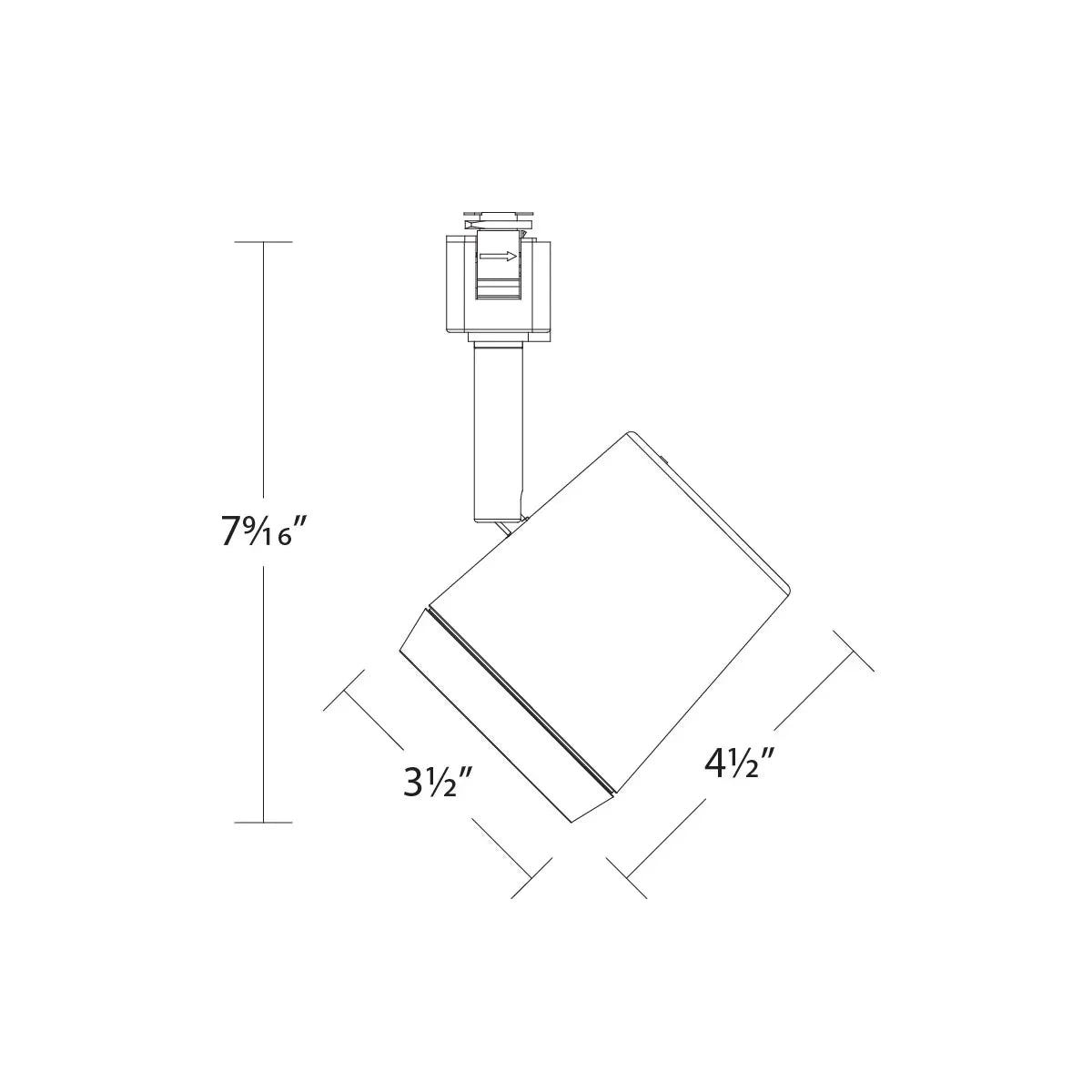 Ocularc 7030 LED Track Head 29W 2255 Lumens, Selectable CCT, 20° / 40° / 55° - Bees Lighting