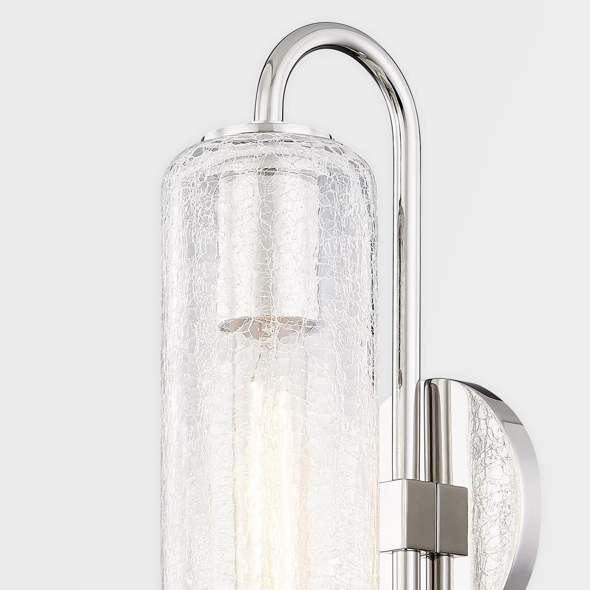 Skye 19 in. Armed Sconce Polished Nickel finish - Bees Lighting