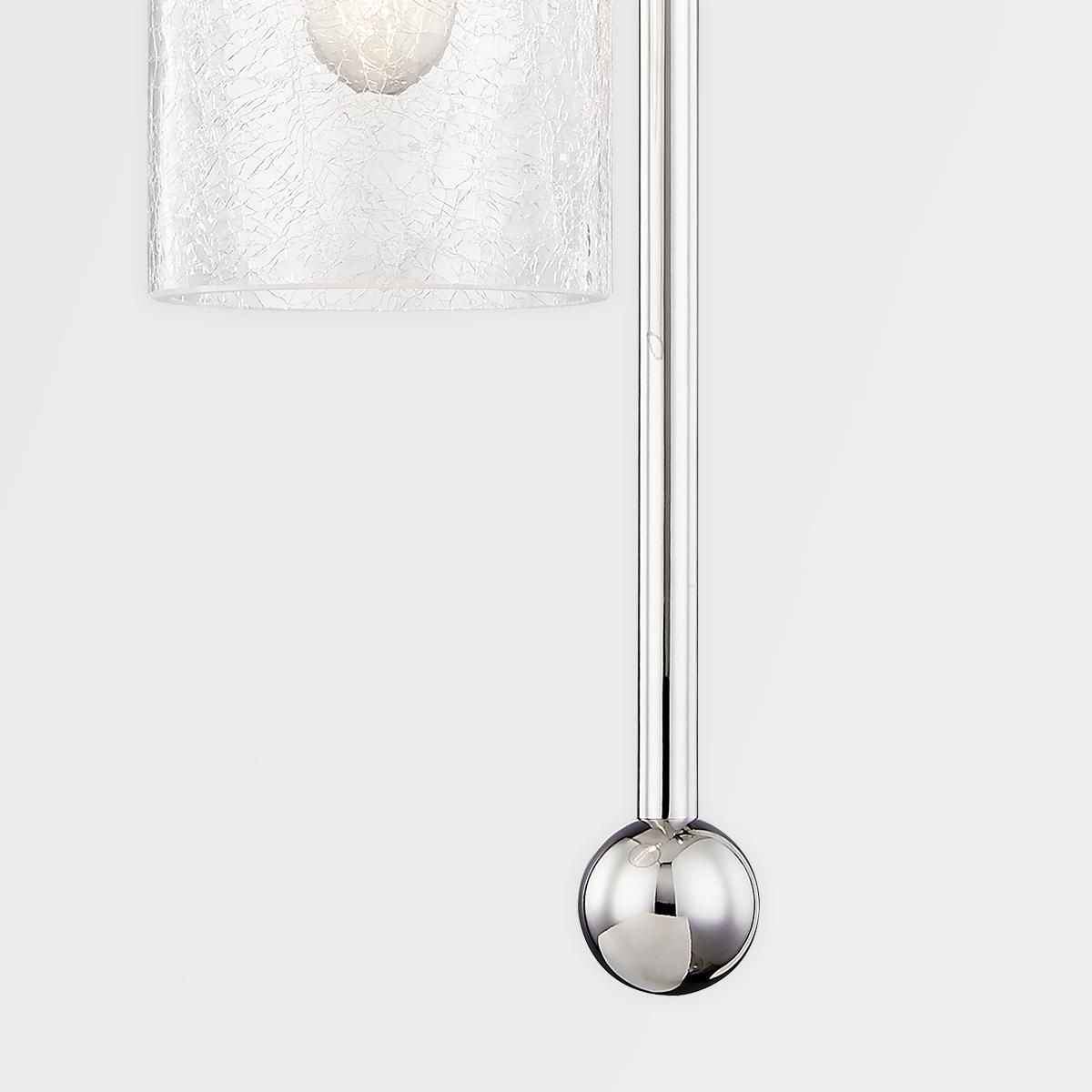 Skye 19 in. Armed Sconce Polished Nickel finish - Bees Lighting