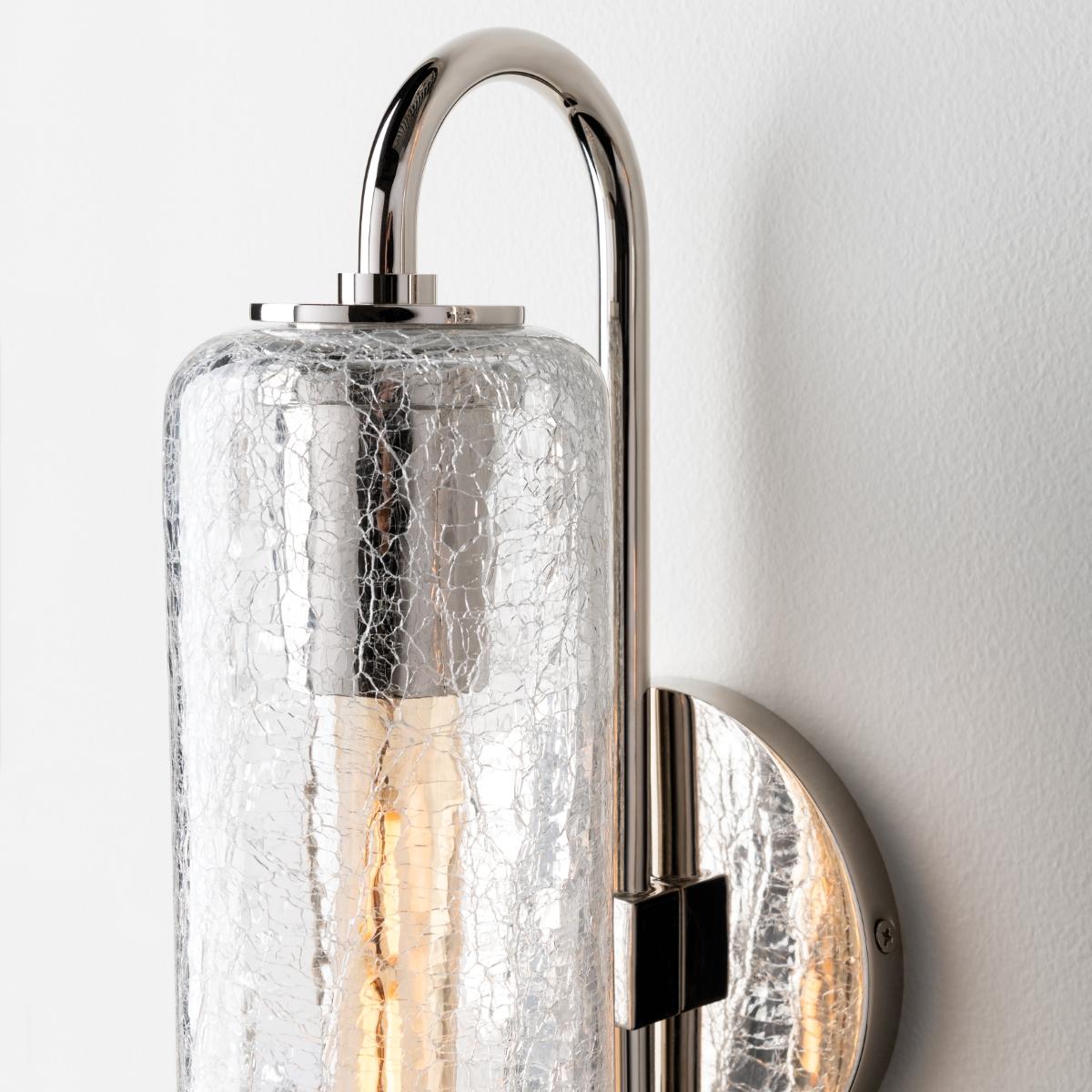 Skye 19 in. Armed Sconce Polished Nickel finish - Bees Lighting