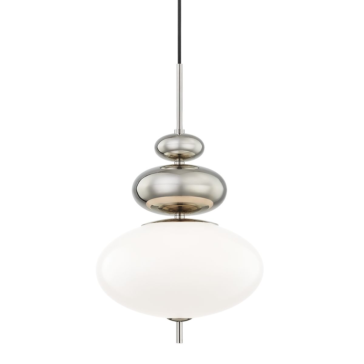 Elsie 13 in. Pendant Light Polished Nickel Finish - Bees Lighting