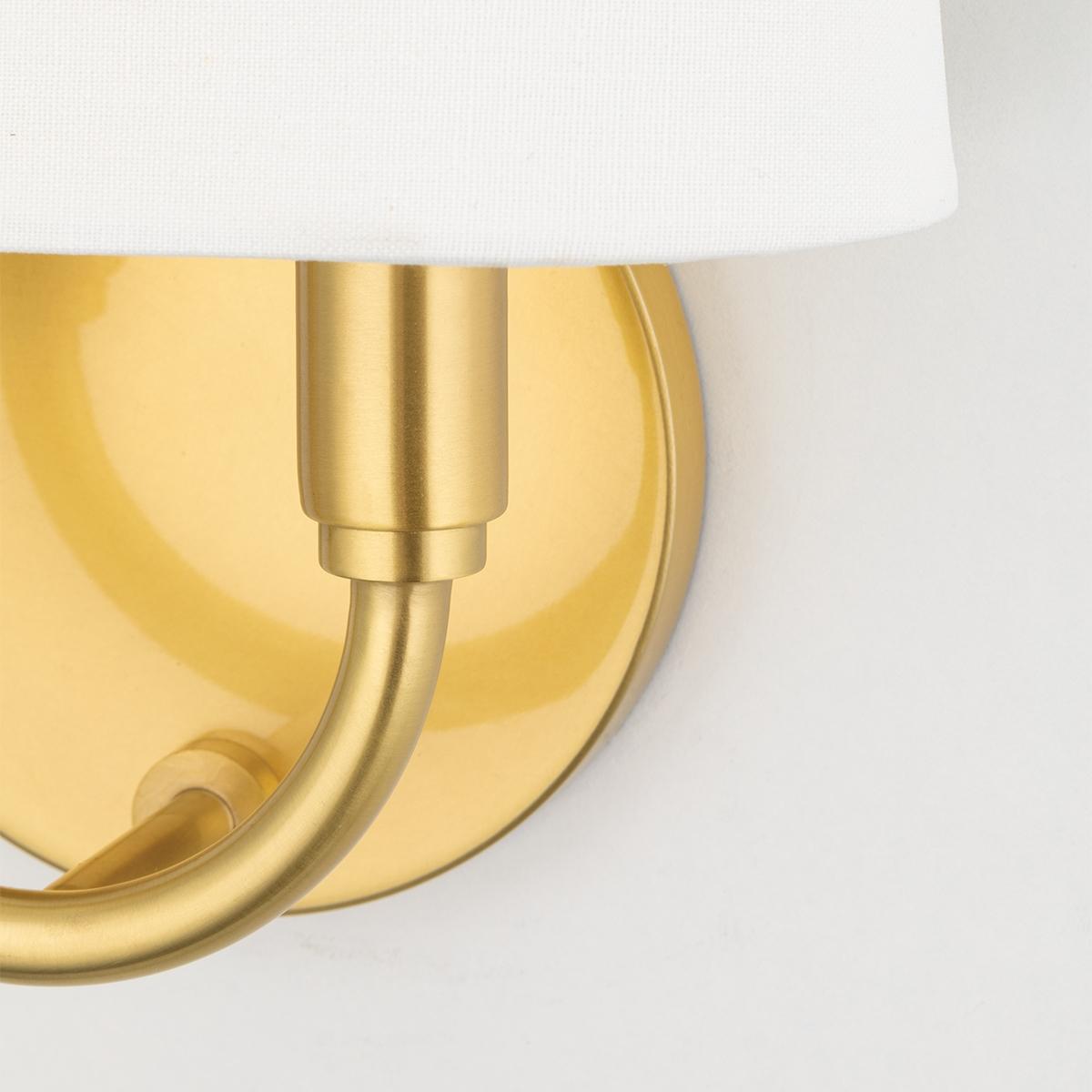Clair 11 in. Armed Sconce Brass finish - Bees Lighting