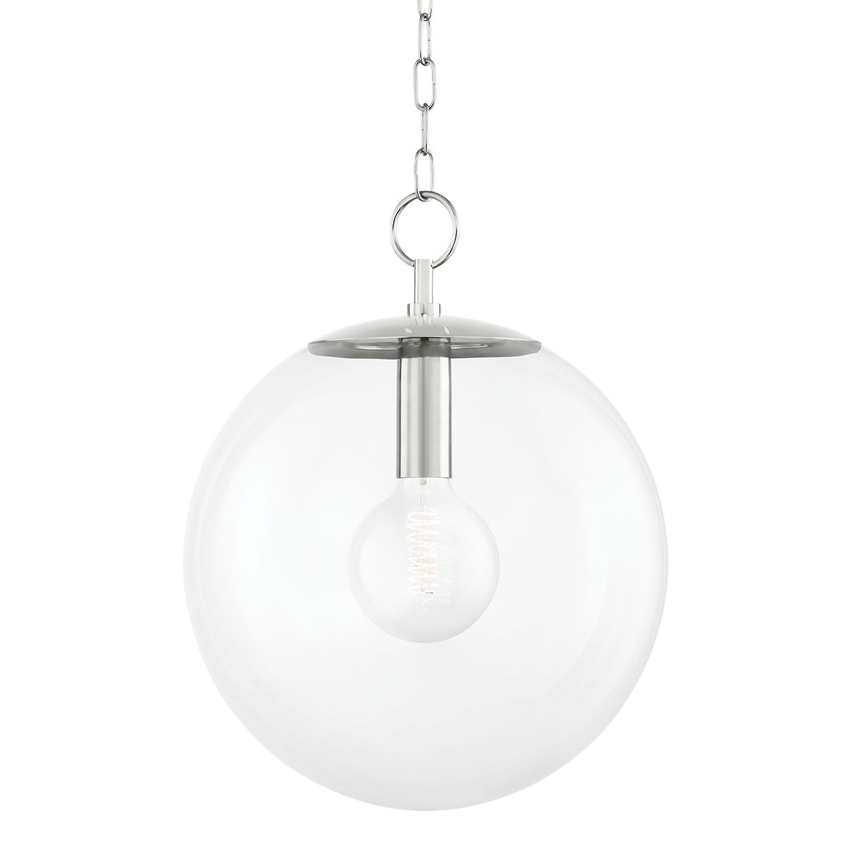 Juliana 16 in. Pendant Light Polished Nickel Finish - Bees Lighting