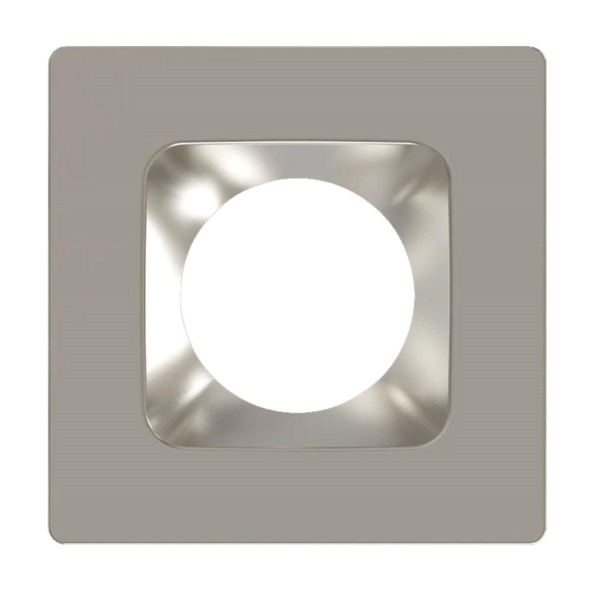 RAB 4 Inch Square Brushed Nickel / Smooth Trim for HA4 Series - Bees Lighting