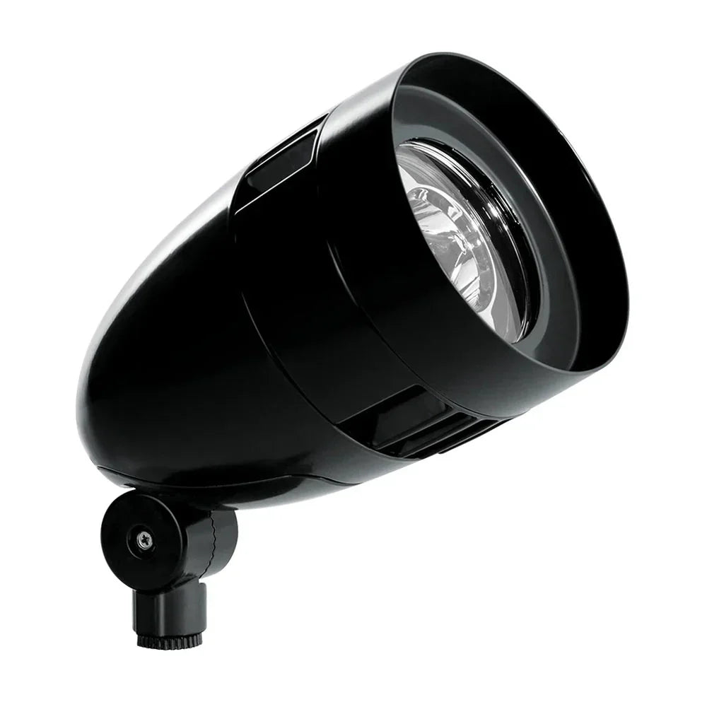 120V LED Bullet Flood Light, 13W, 5000K, Black - Bees Lighting