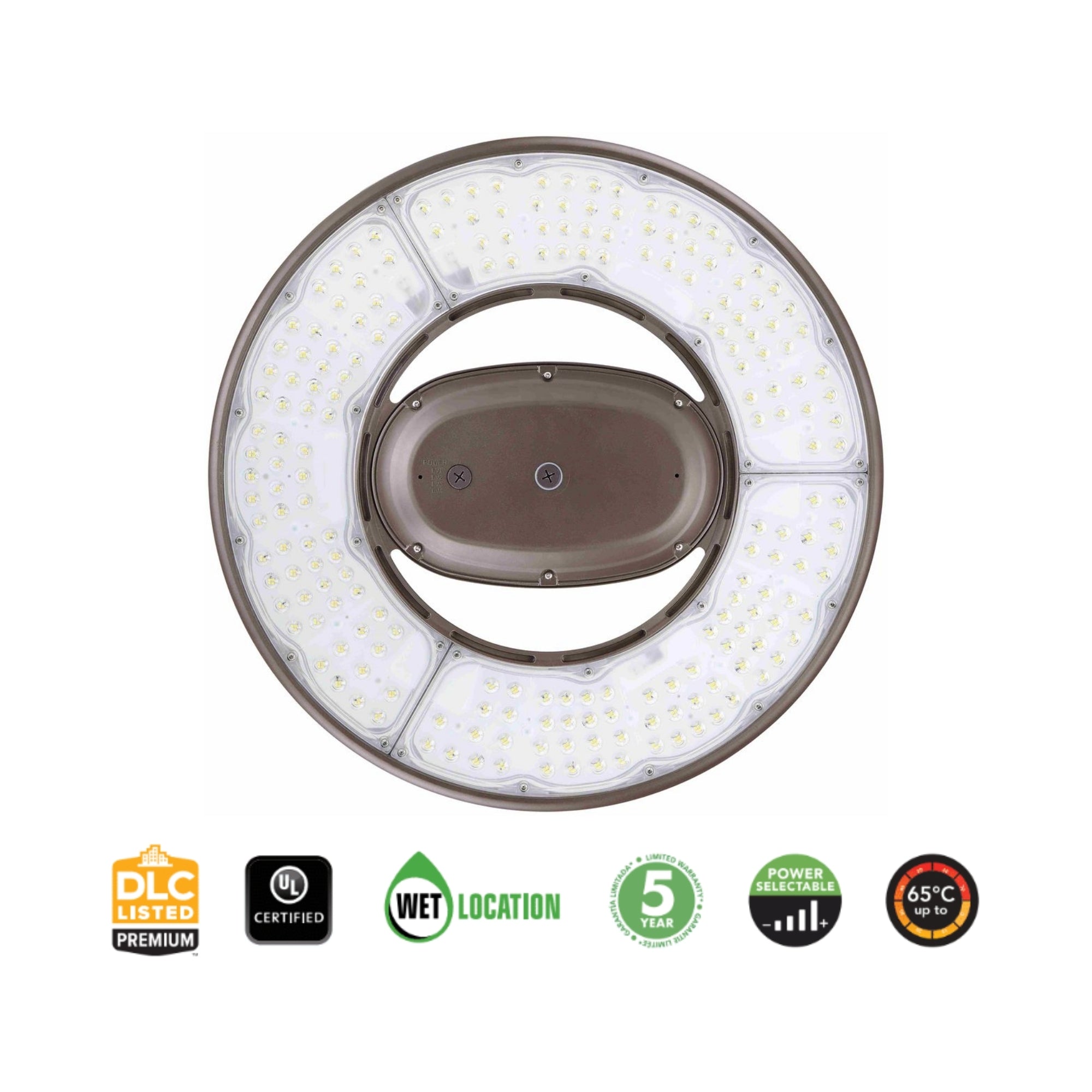 Industrial LED High Bay Light, 350W, 62000 Lumens, 5000K, 120/277V
