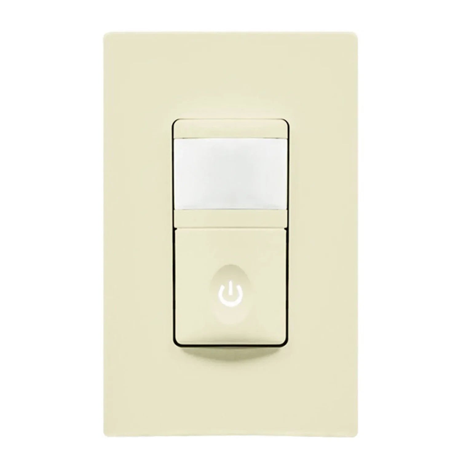 PIR 180° Occupancy|Vacancy Motion Sensor Wall Switch, 5A, 120V, Light Almond - Bees Lighting