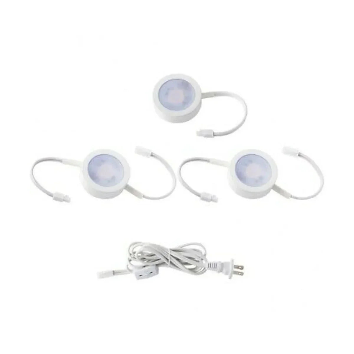 120V 3-CCT Puck Light Kit, 3x290Lm, Surface/Recess, 120V AC - Bees Lighting