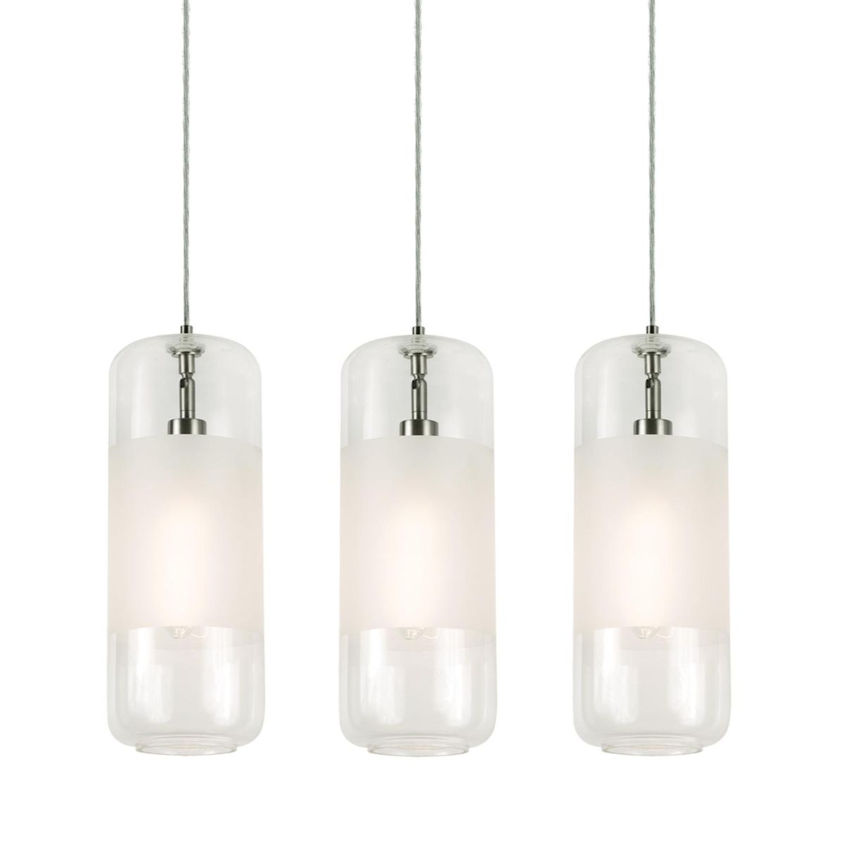 Hermosa 41" 3 lights Linear Pendant Light Satin Nickel