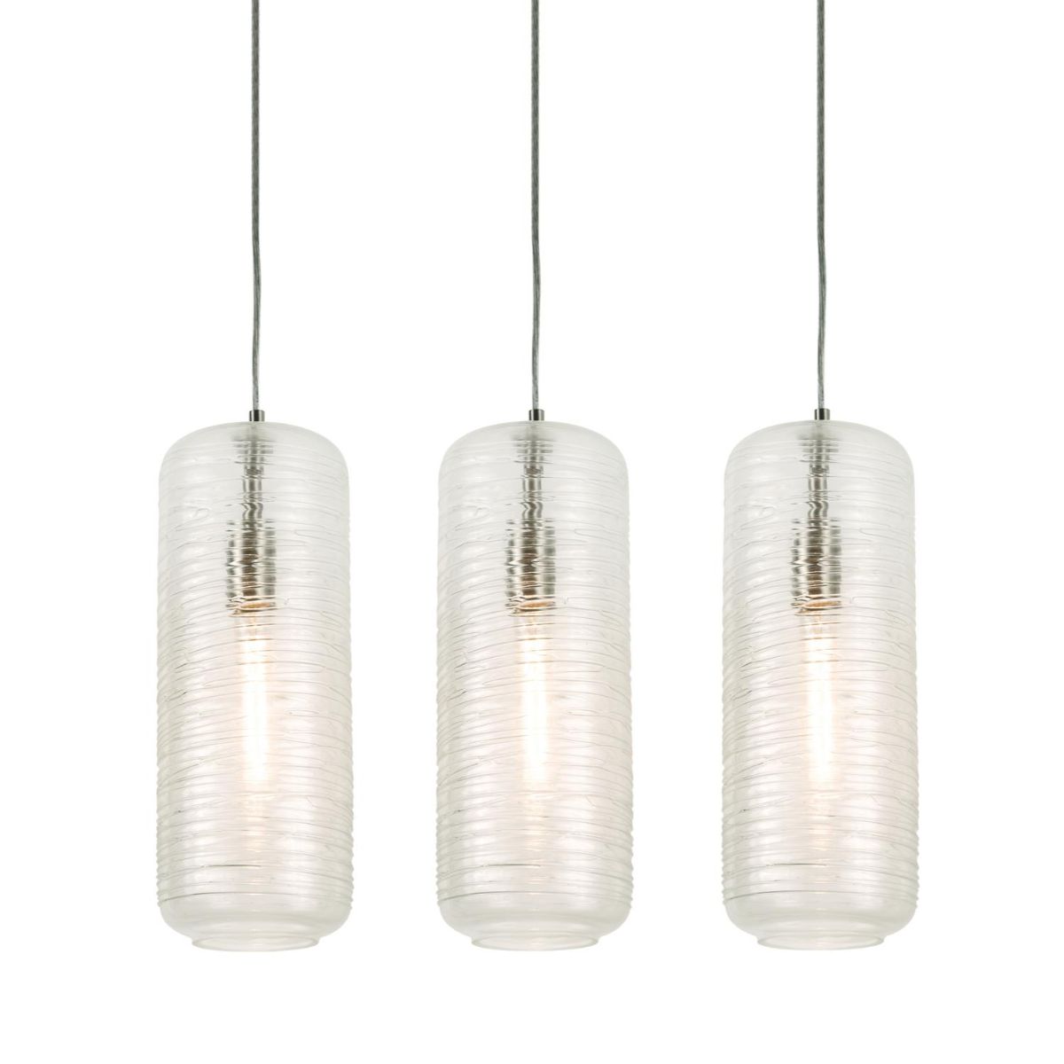 Hermosa 41" 3 lights Linear Pendant Light Satin Nickel
