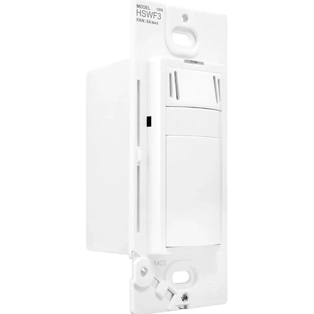 Humidity Based Fan Control 6A, 120V, White - Bees Lighting