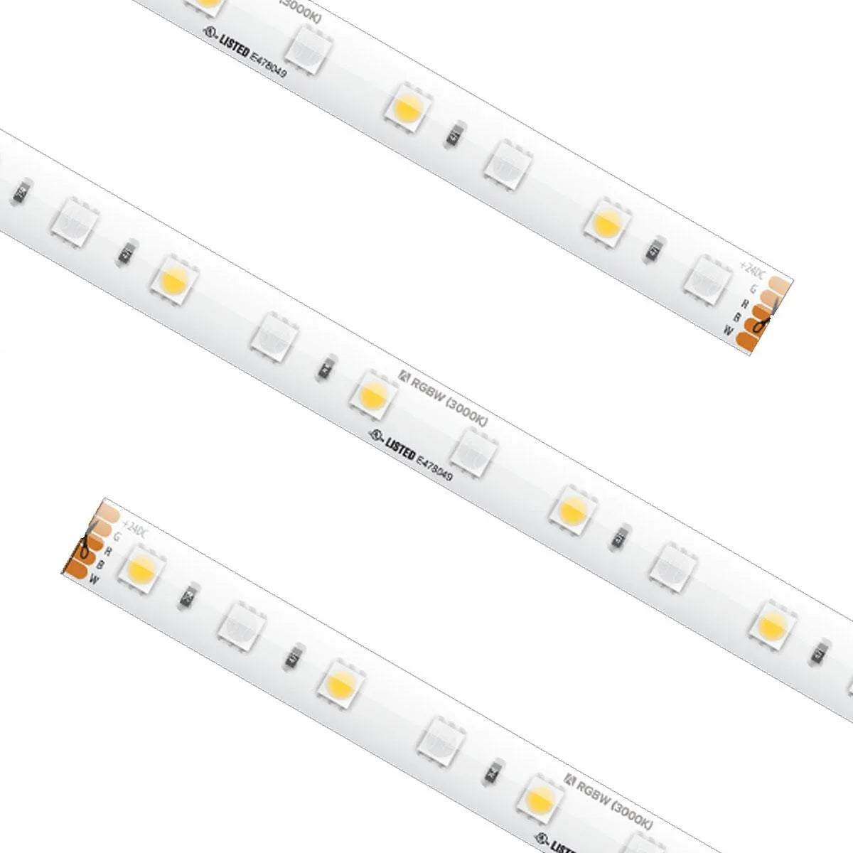 Trulux High Output LED Strip Light Kit, 16.4Ft Reel, RGB + 3000K, 240 Lm/Ft, 24V - Bees Lighting