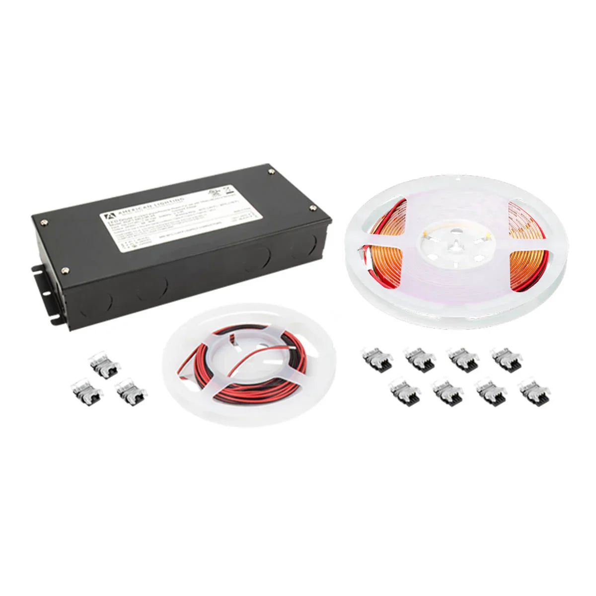 Trulux High Output COB LED Strip Light PRO Kit, 16.4Ft Reel, 2700K, 369 Lm/Ft, 24V - Bees Lighting