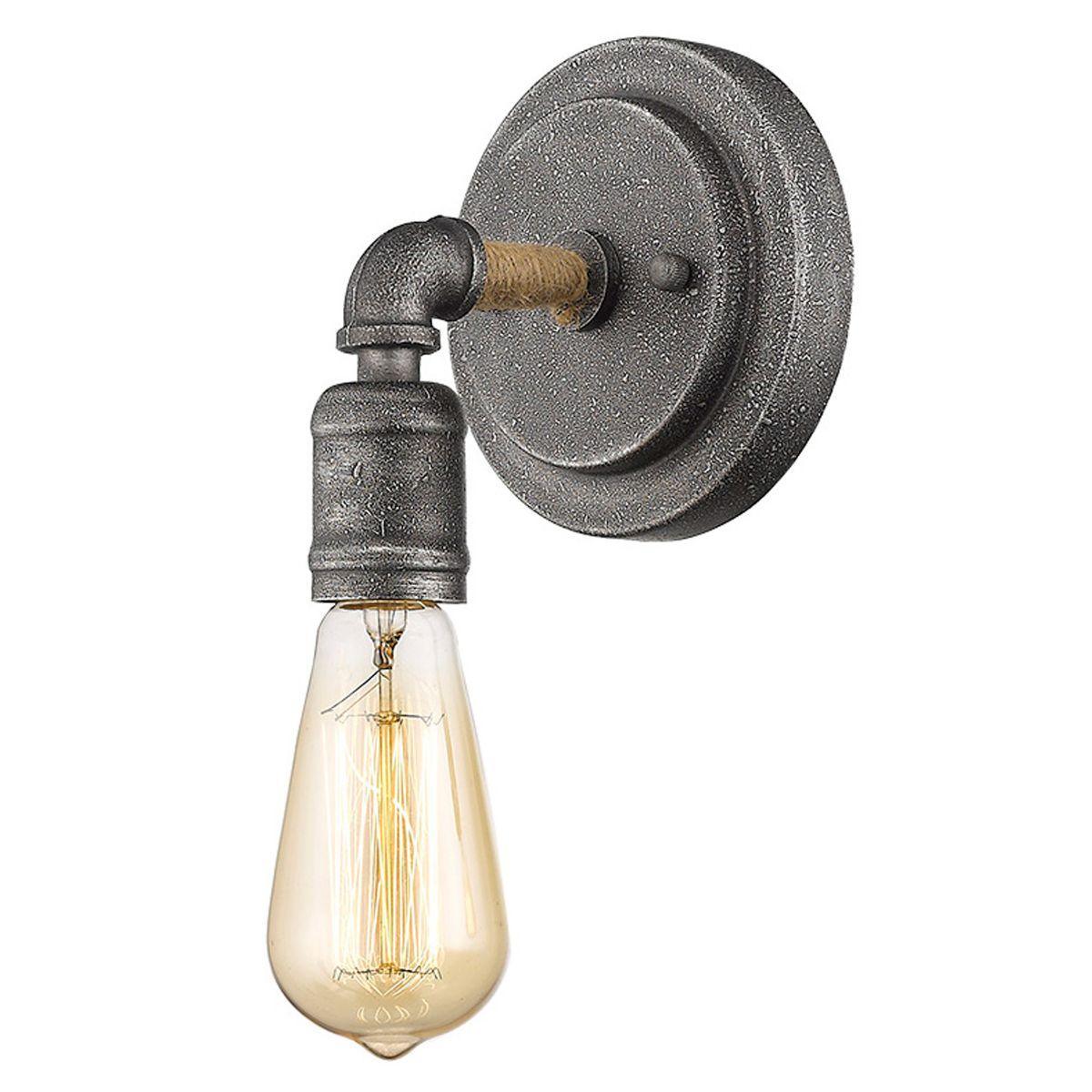 Grayson 6 in. Armed Sconce Gray Finish