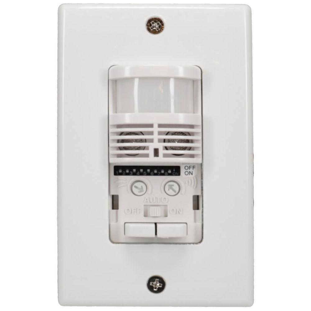 IOS Dual Technology Commercial Grade In-Wall 0-10V Dimming Occupancy/Vacancy Motion Sensor White