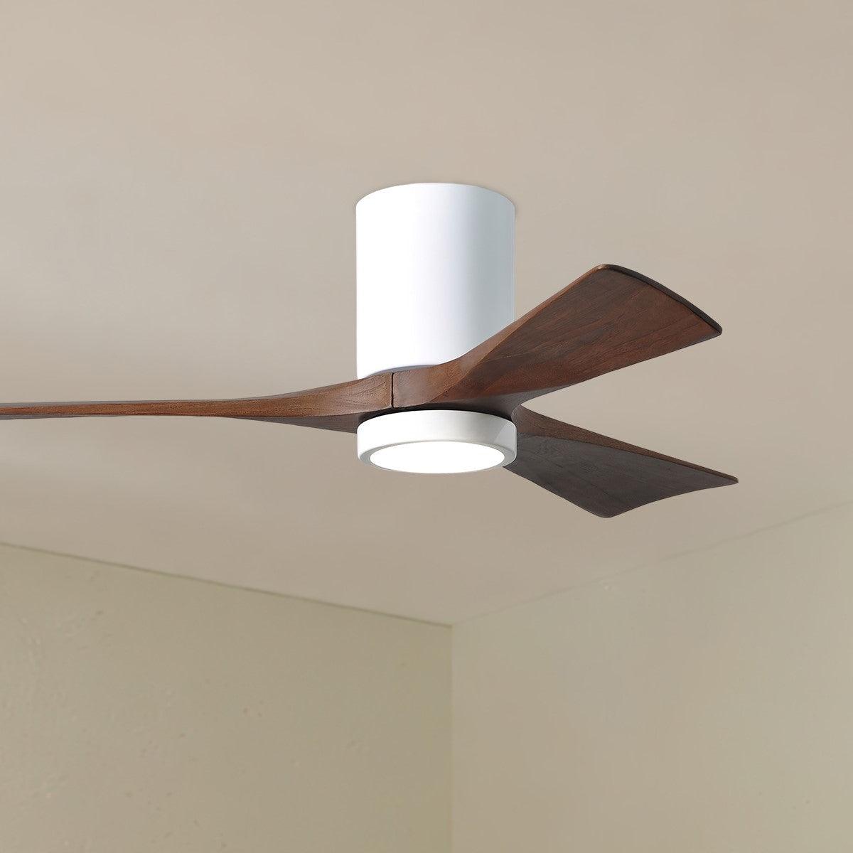 Irene 42 Inch Low Profile Outdoor Ceiling Fan With Light, Wall And Remote Control Included - Bees Lighting