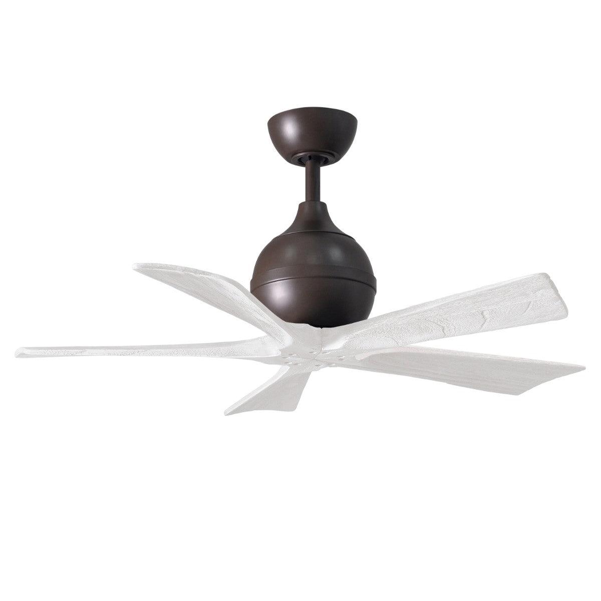Irene 42 Inch 5 Blades Modern Outdoor Ceiling Fan With Remote And Wall Control - Bees Lighting