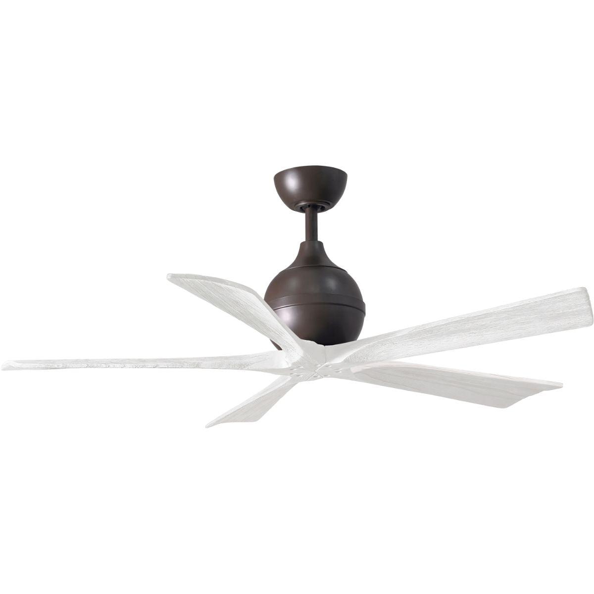 Irene 52 Inch 5 Blades Modern Outdoor Ceiling Fan With Remote And Wall Control - Bees Lighting