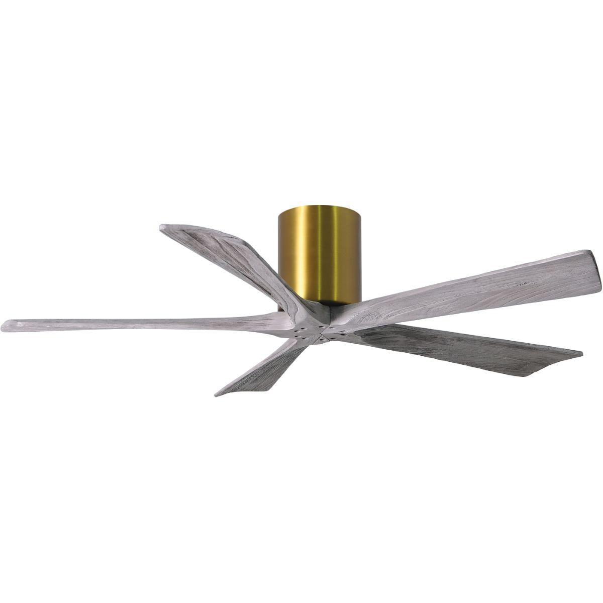 Irene 52 Inch 5 Blades Outdoor Low Profile Ceiling Fan With Remote And Wall Control - Bees Lighting
