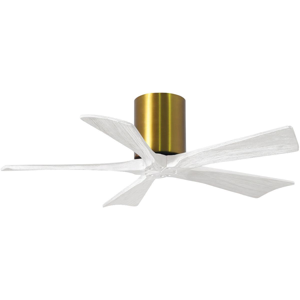 Irene 42 Inch 5 Blades Outdoor Low Profile Ceiling Fan With Remote And Wall Control - Bees Lighting