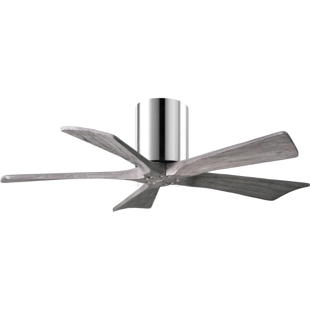 Irene 42 Inch 5 Blades Outdoor Low Profile Ceiling Fan With Remote And Wall Control - Bees Lighting