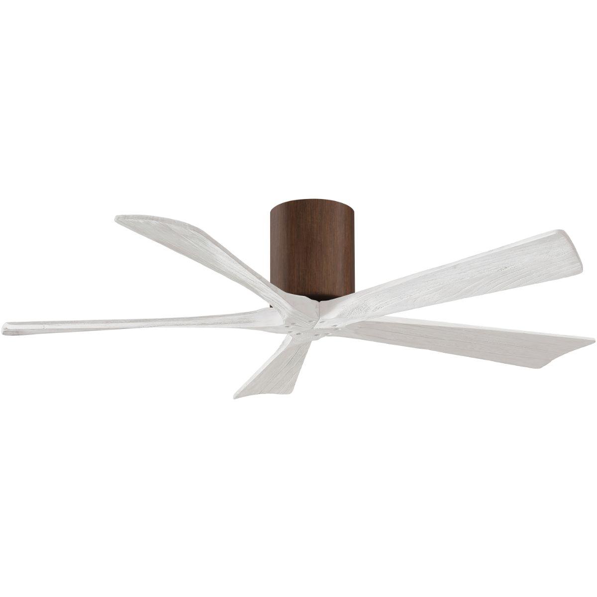 Irene 52 Inch 5 Blades Outdoor Low Profile Ceiling Fan With Remote And Wall Control - Bees Lighting