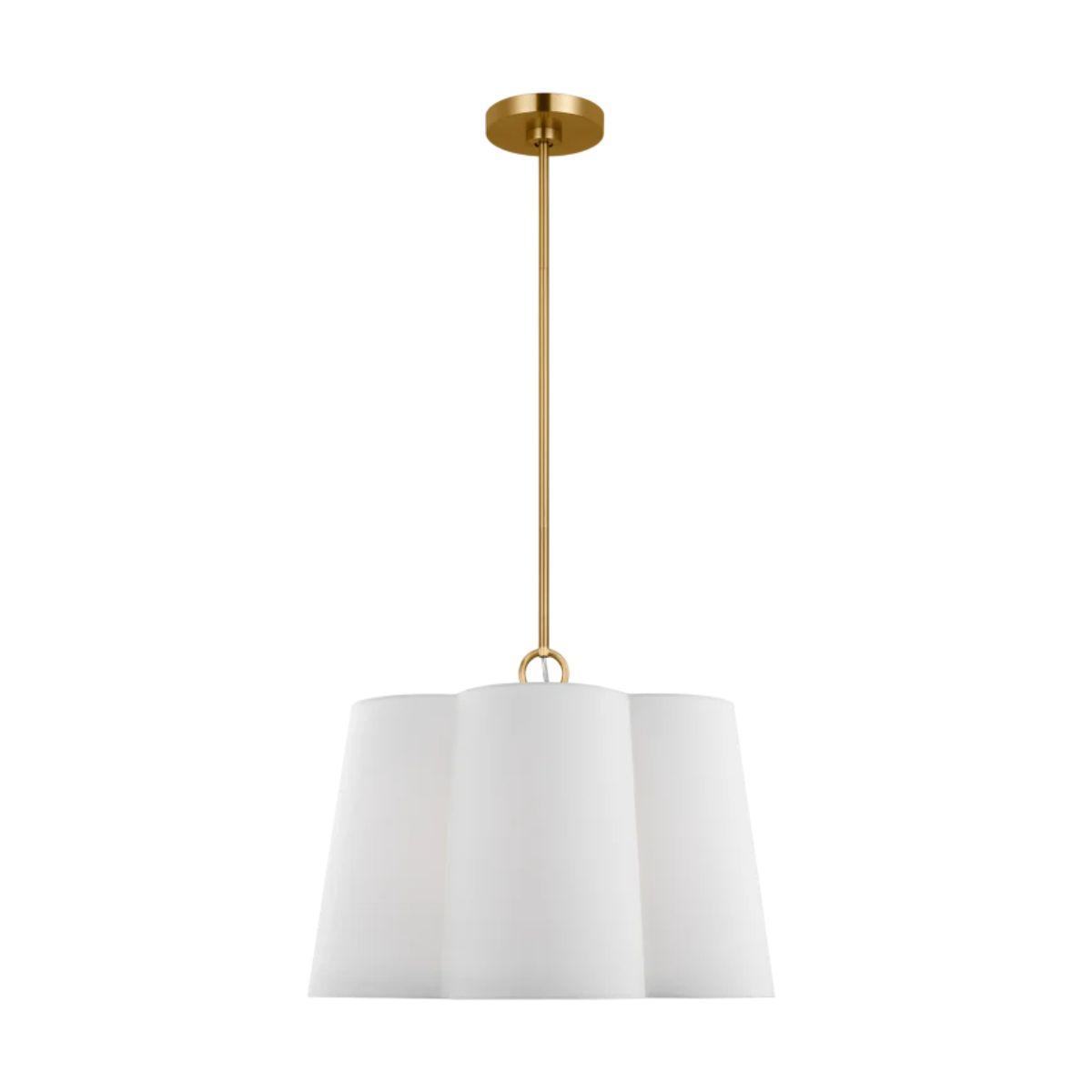 Bronte 22 in. 3 lights Pendant Light Burnished Brass finish - Bees Lighting
