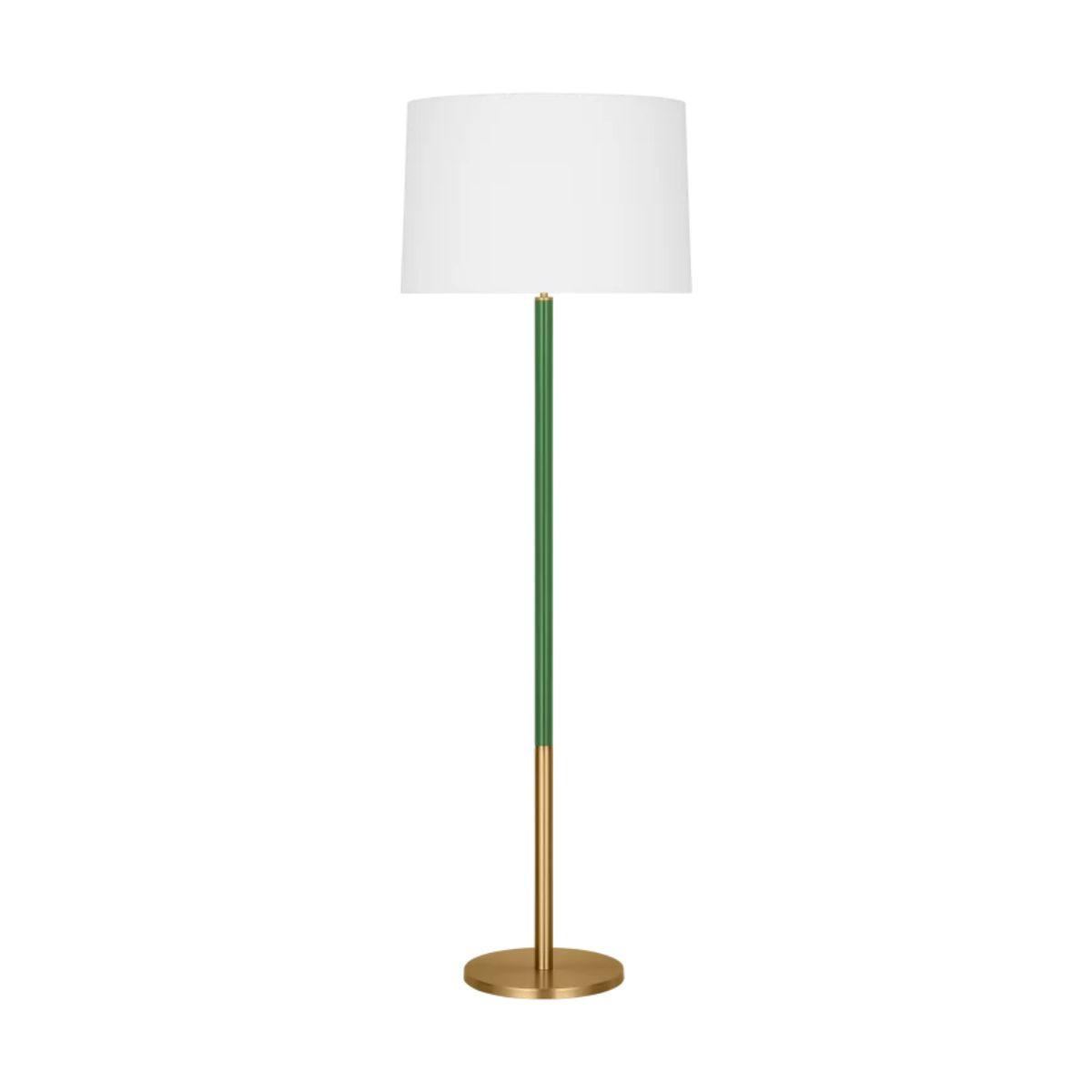 Monroe Large Floor Lamp with White Accents