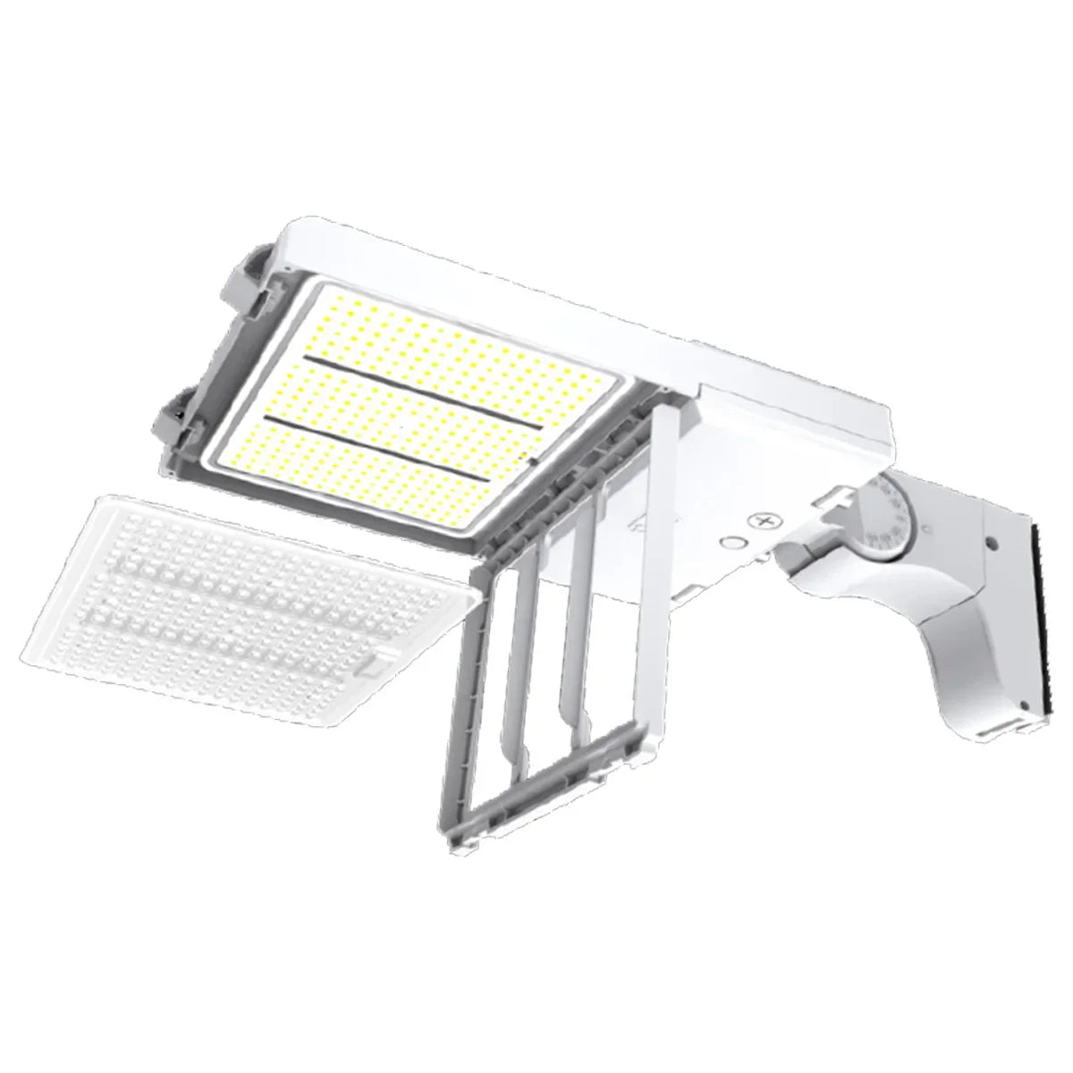 LED Pole Light, 140W, 21000 Lm, 30K|40K|50K, Optics Swap, 120-277V, White - Bees Lighting