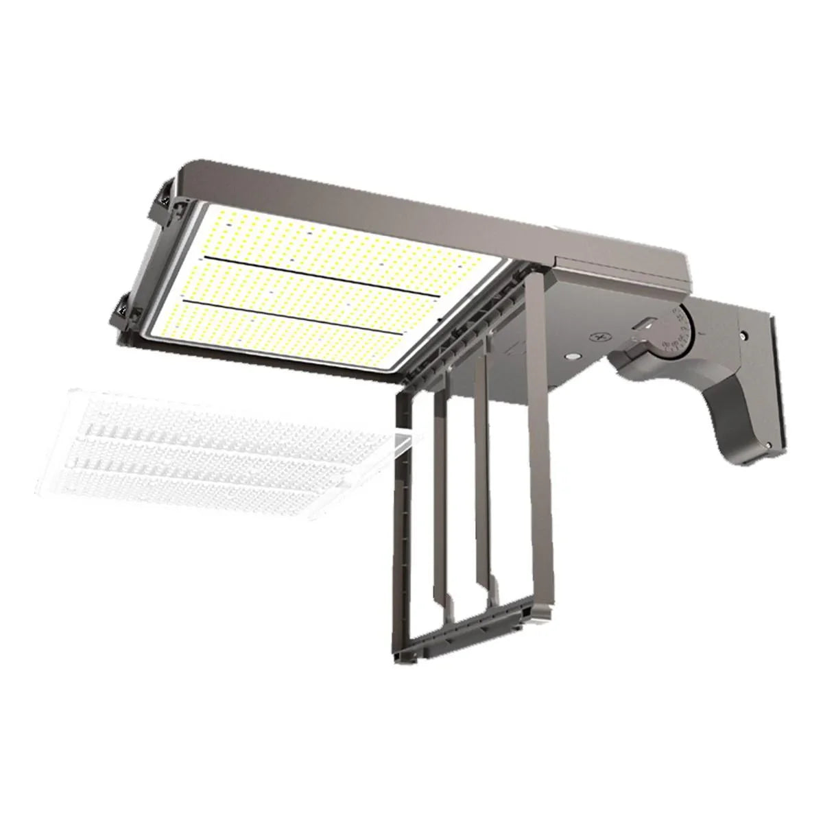 LED Pole Light, 290W, 42000 Lm, 30K|40K|50K, Optics Swap, 120-277V ,Bronze - Bees Lighting