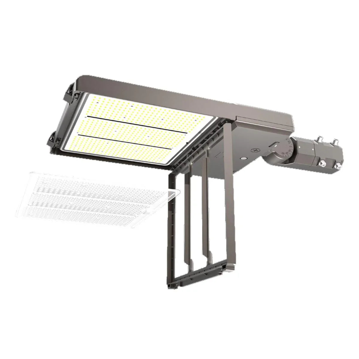 LED Pole Light, 290W, 42000 Lm, 30K|40K|50K, Optics Swap, 120-277V ,Bronze - Bees Lighting