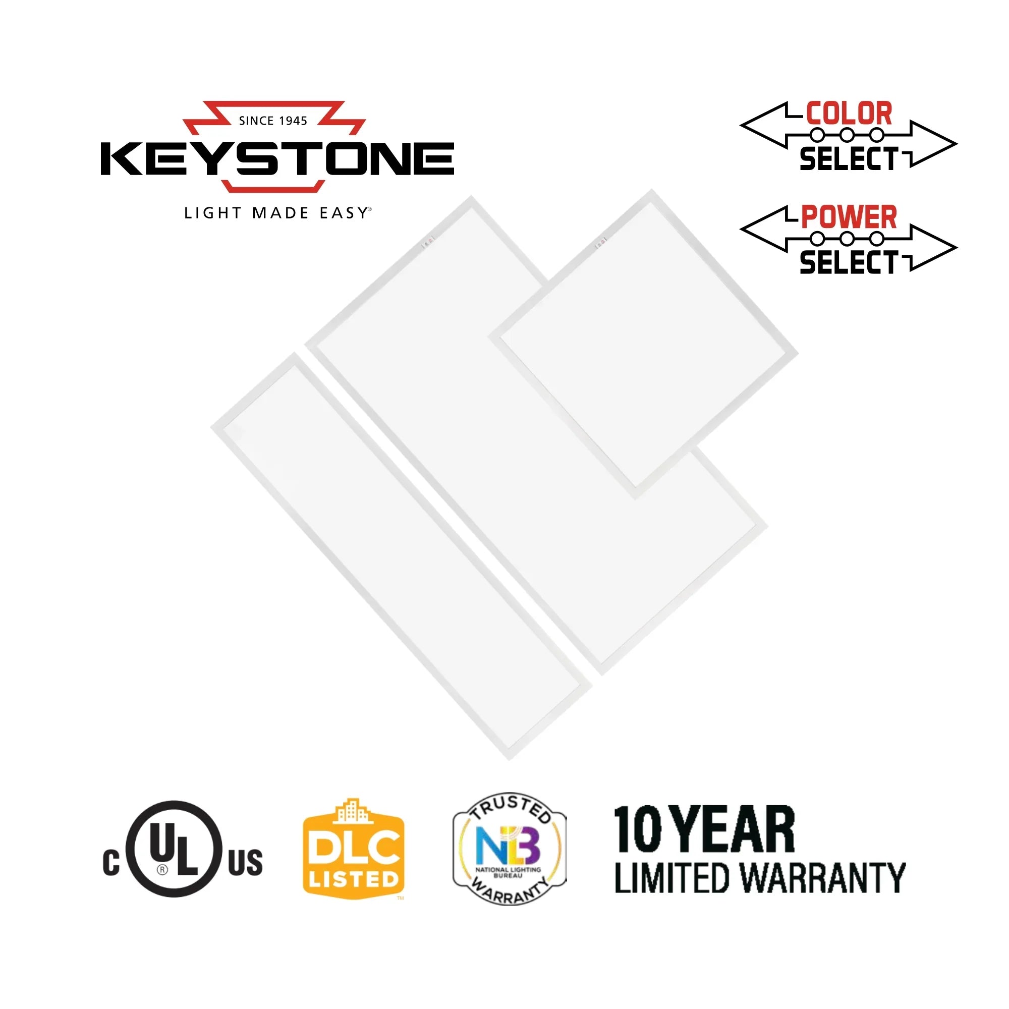 2x4 LED Flat Panel Light, 6200 Lumens, 50W, 35K/40K/50K, 120/277V