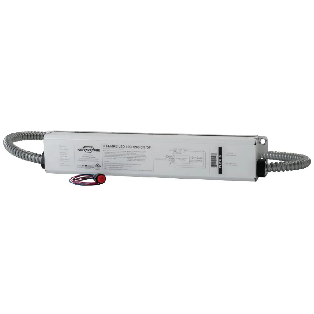 LED Emergency Drivers, 12 Watts, 20-60V DC Output, 1200 lumens, Internal Battery, Dual Flex - Bees Lighting