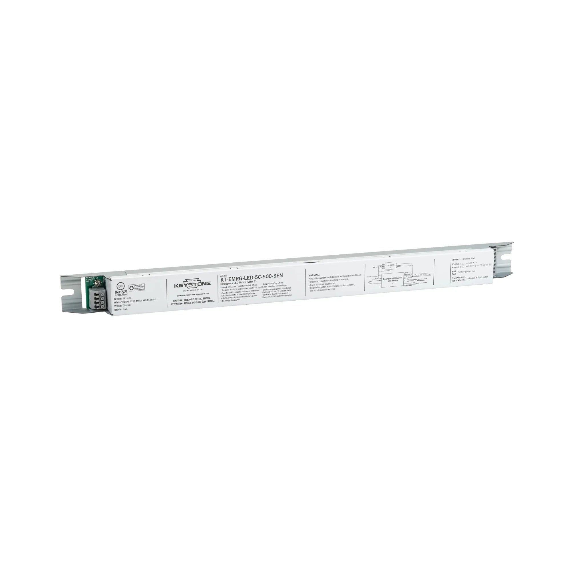 5W LED Emergency Driver, 20-60V DC Output, Slim Design