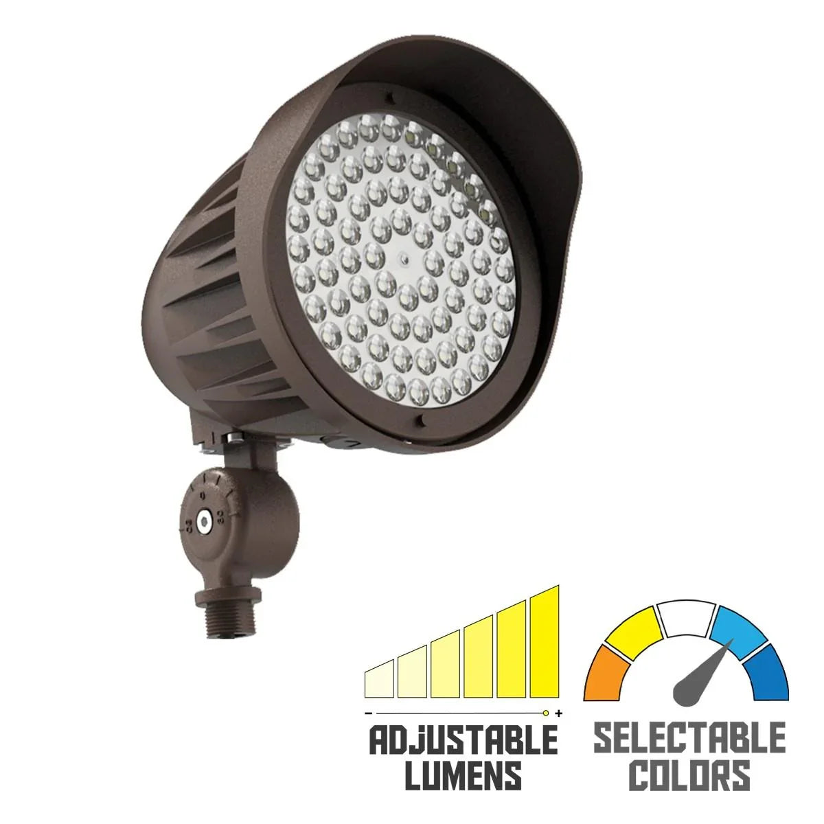 XFIT LED Bullet Spot Light, 2500 Lumens, 25 Watts, 30K/40K/50K, 120-277V, Bronze - Bees Lighting