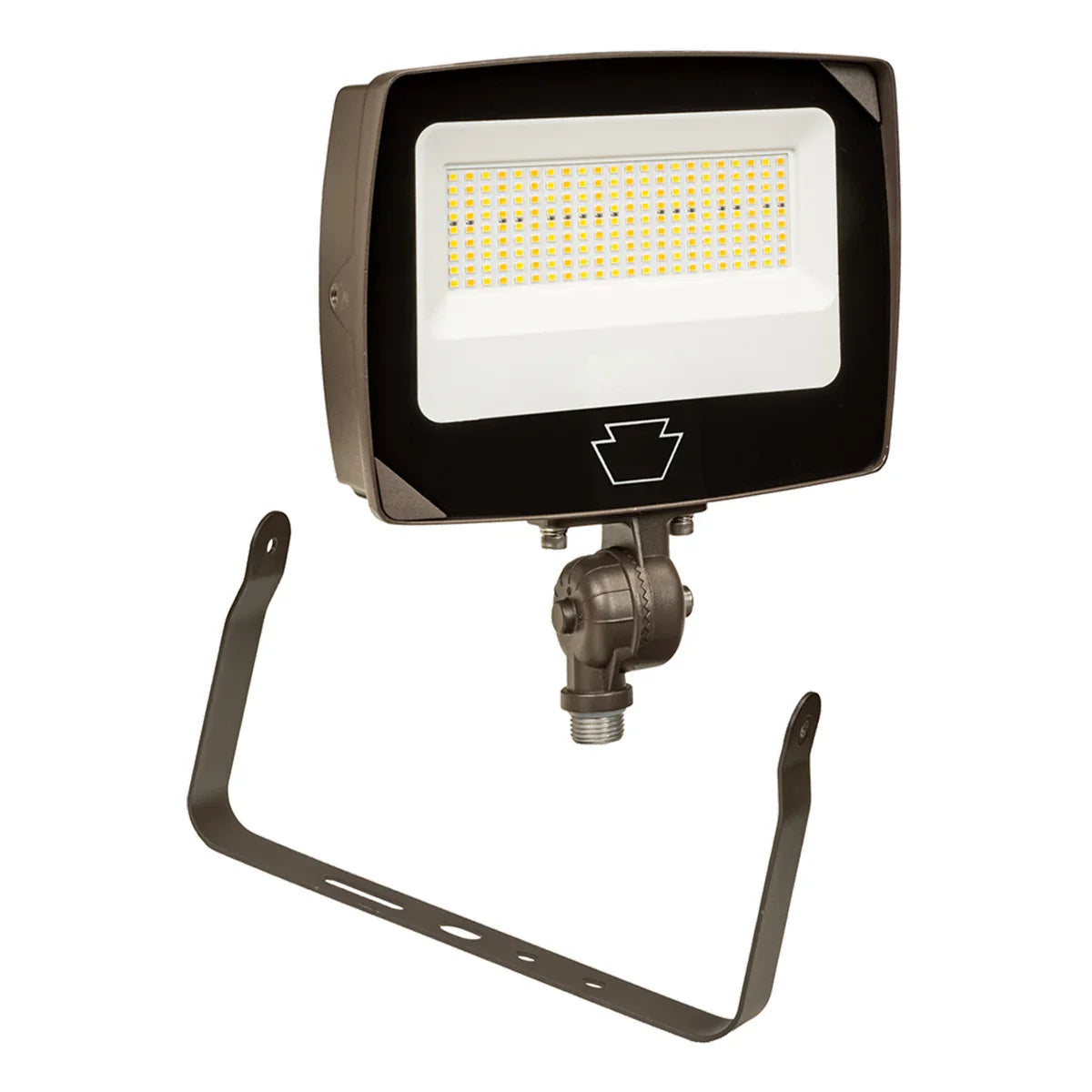 LED Flood Light, 9000 Lm, 60W, 30K|40K|50K, Knuckle|Yoke, 120-277V, Bronze - Bees Lighting