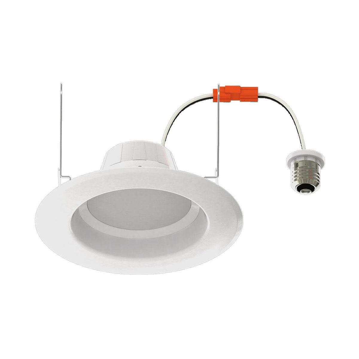6 In. Aviva Retrofit LED Can Light, Power Select, 1250 Lumens, Selectable CCT, 2700K to 5000K, Smooth Trim