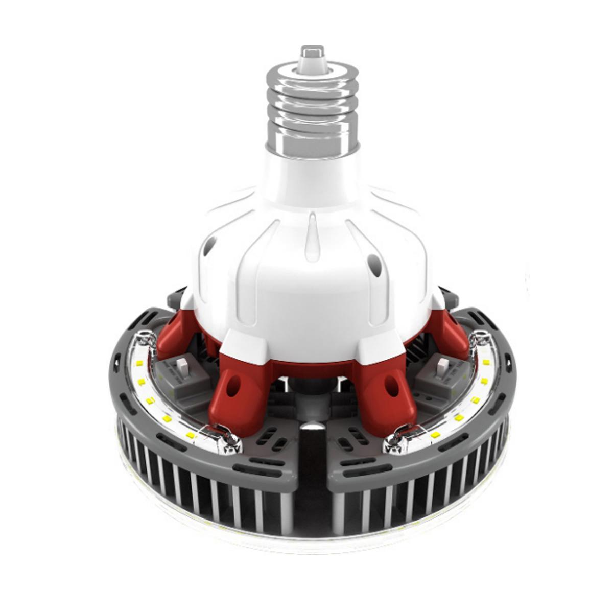Retrofit LED High Bay Bulb, 80W, 11704 Lumens, Selectable CCT, 30K/40K/50K, EX39 Mogul Extended Base, 120-277V - Bees Lighting