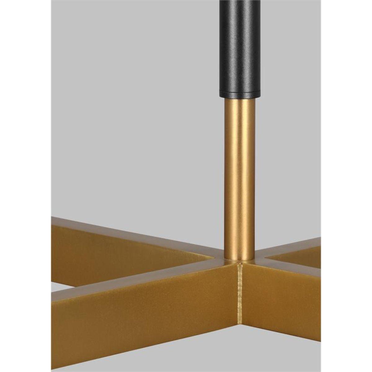 Franklin Floor Lamp Burnished Brass and Deep Bronze Finish - Bees Lighting